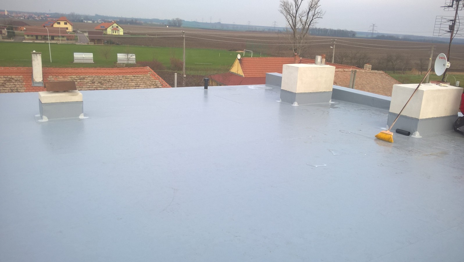 Izolace rovné střechy z PVC fólie